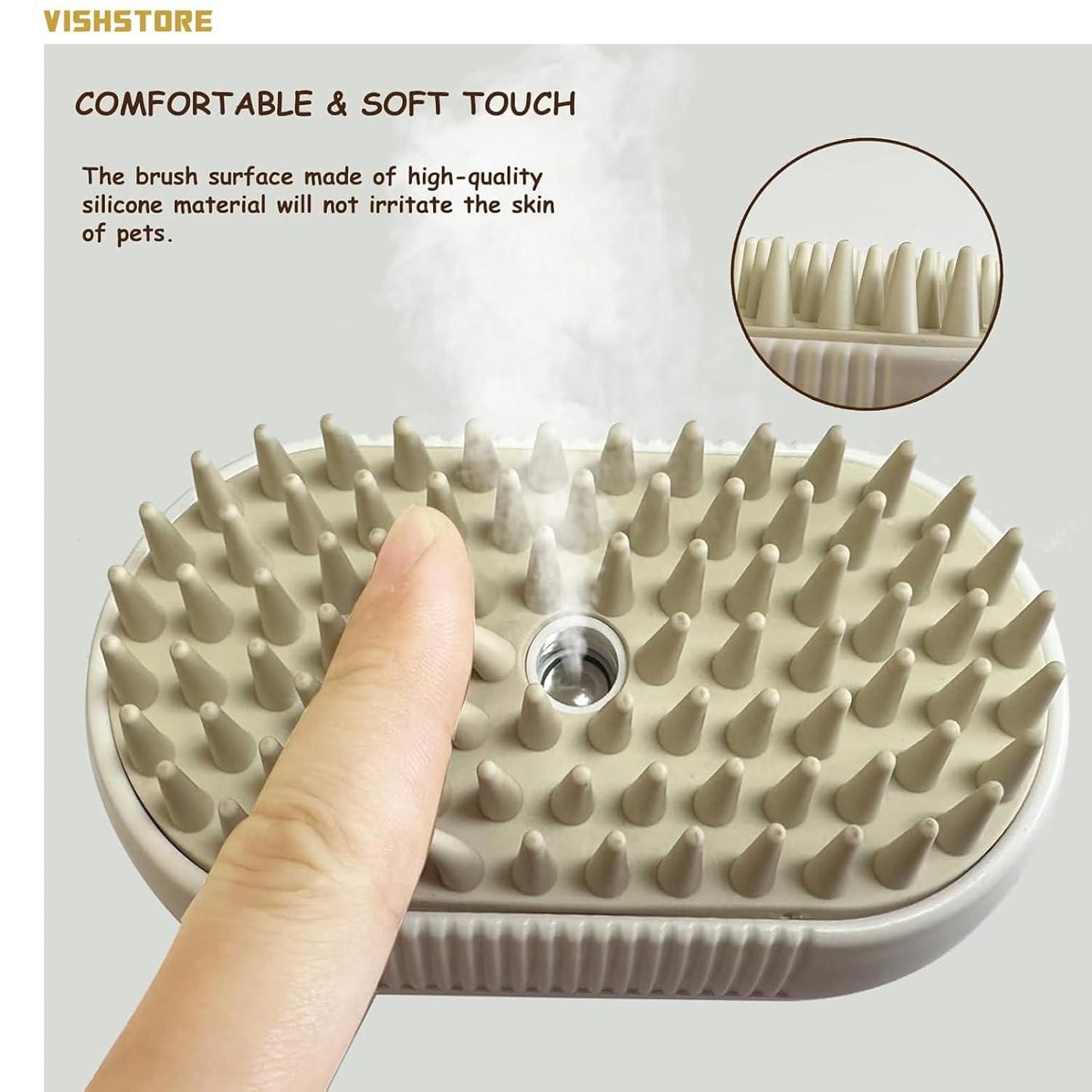 PA01 Steam Pet Brush