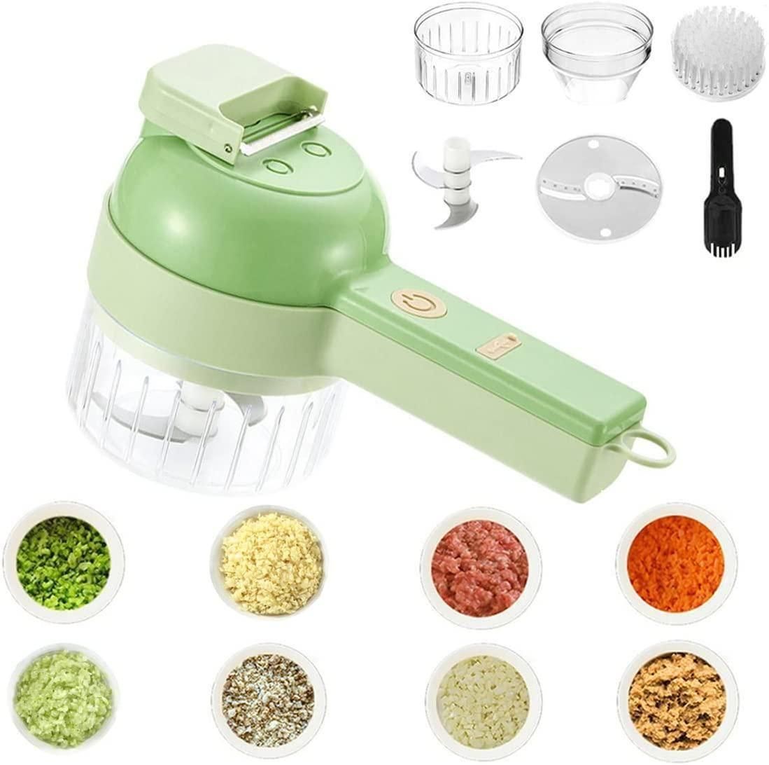 KT07 4-in-1 Portable Electric Vegetable Cutter Set