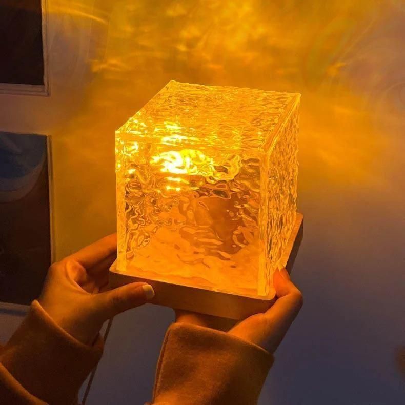 HD05 Rotating Water Ripple Night Light Aura Lamp