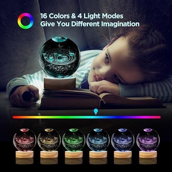 HD06 3D Crystal Lamp Ball (Assorted Designs)