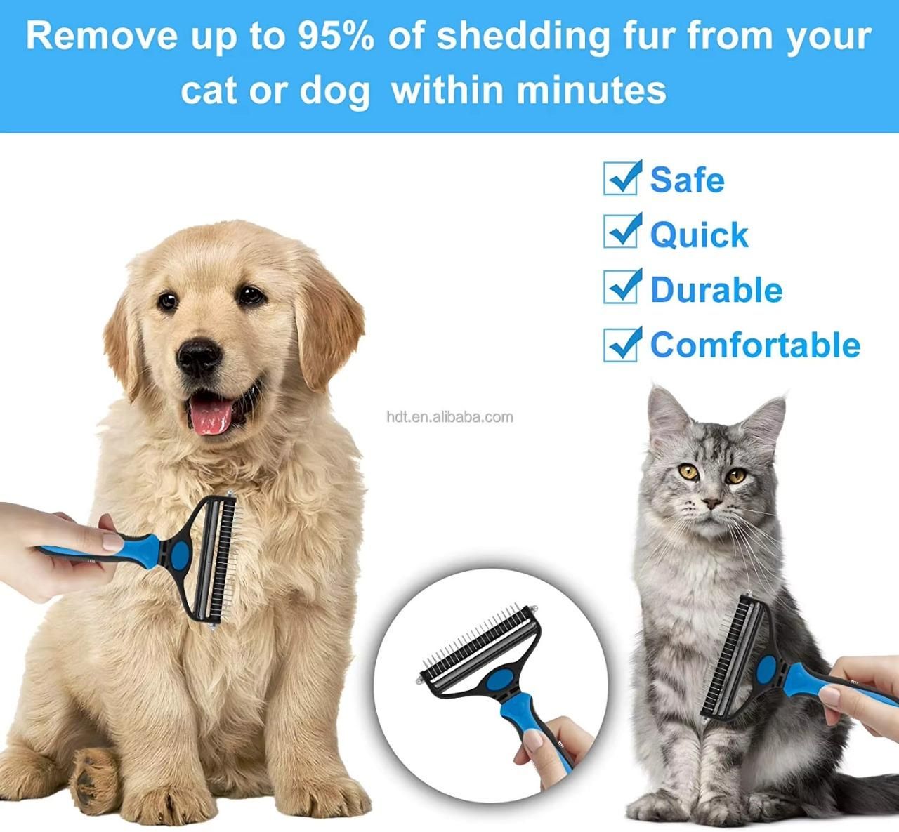 PA03 2-in-1 Deshedding Grooming Undercoat Brush