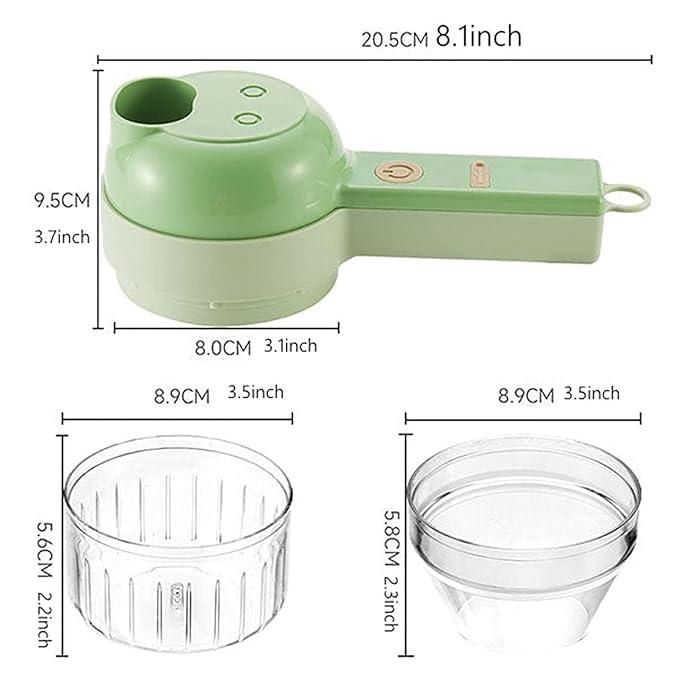 KT07 4-in-1 Portable Electric Vegetable Cutter Set