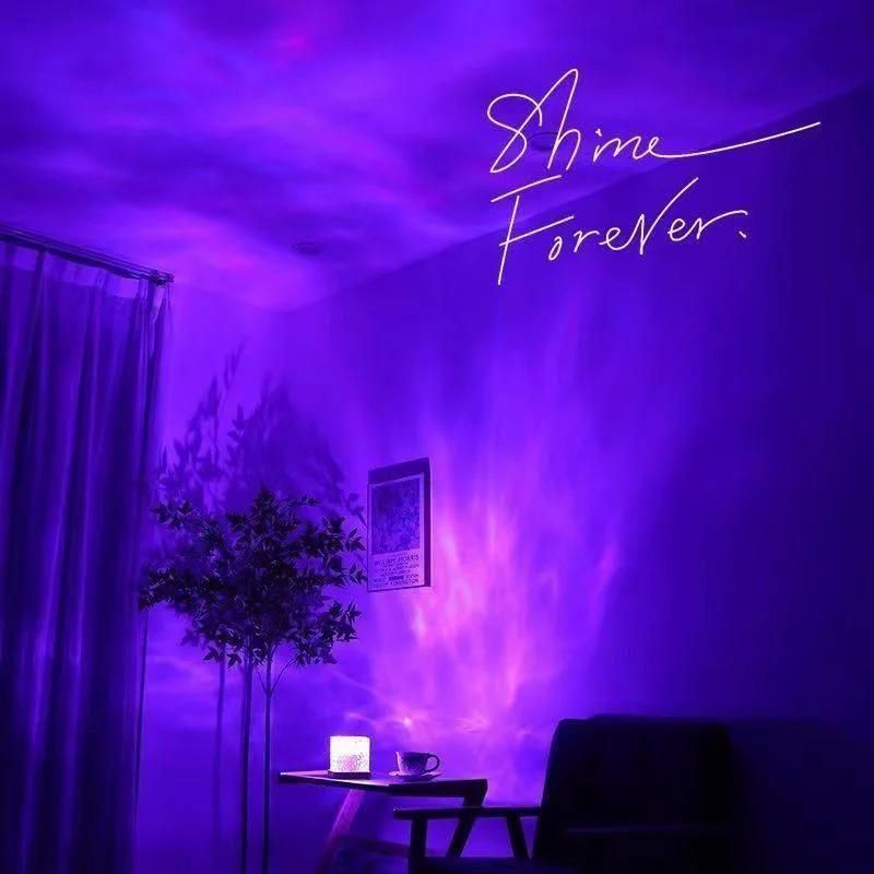 HD05 Rotating Water Ripple Night Light Aura Lamp