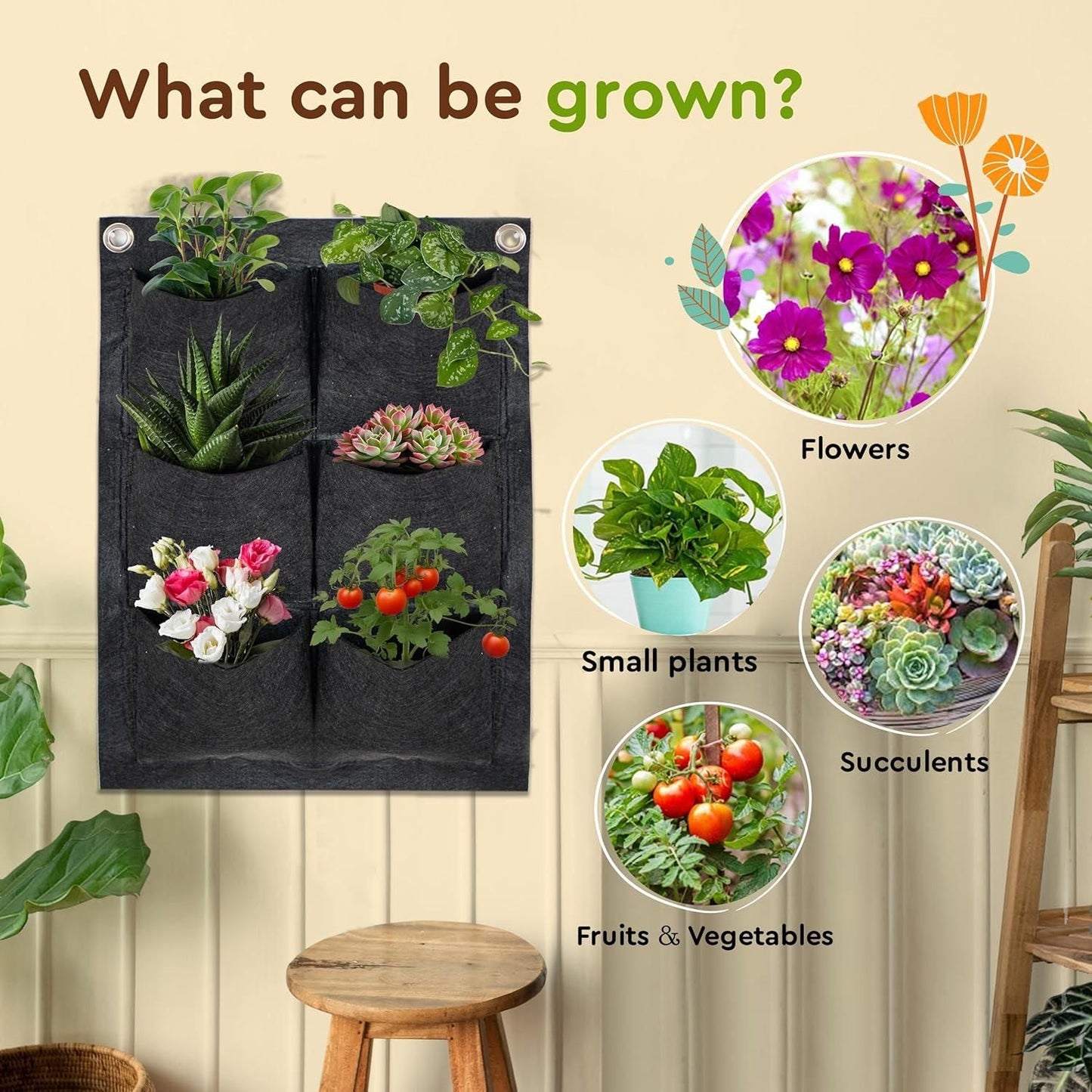HD04 Vertical Hanging Wall Planter
