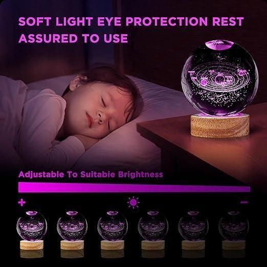 HD06 3D Crystal Lamp Ball (Assorted Designs)