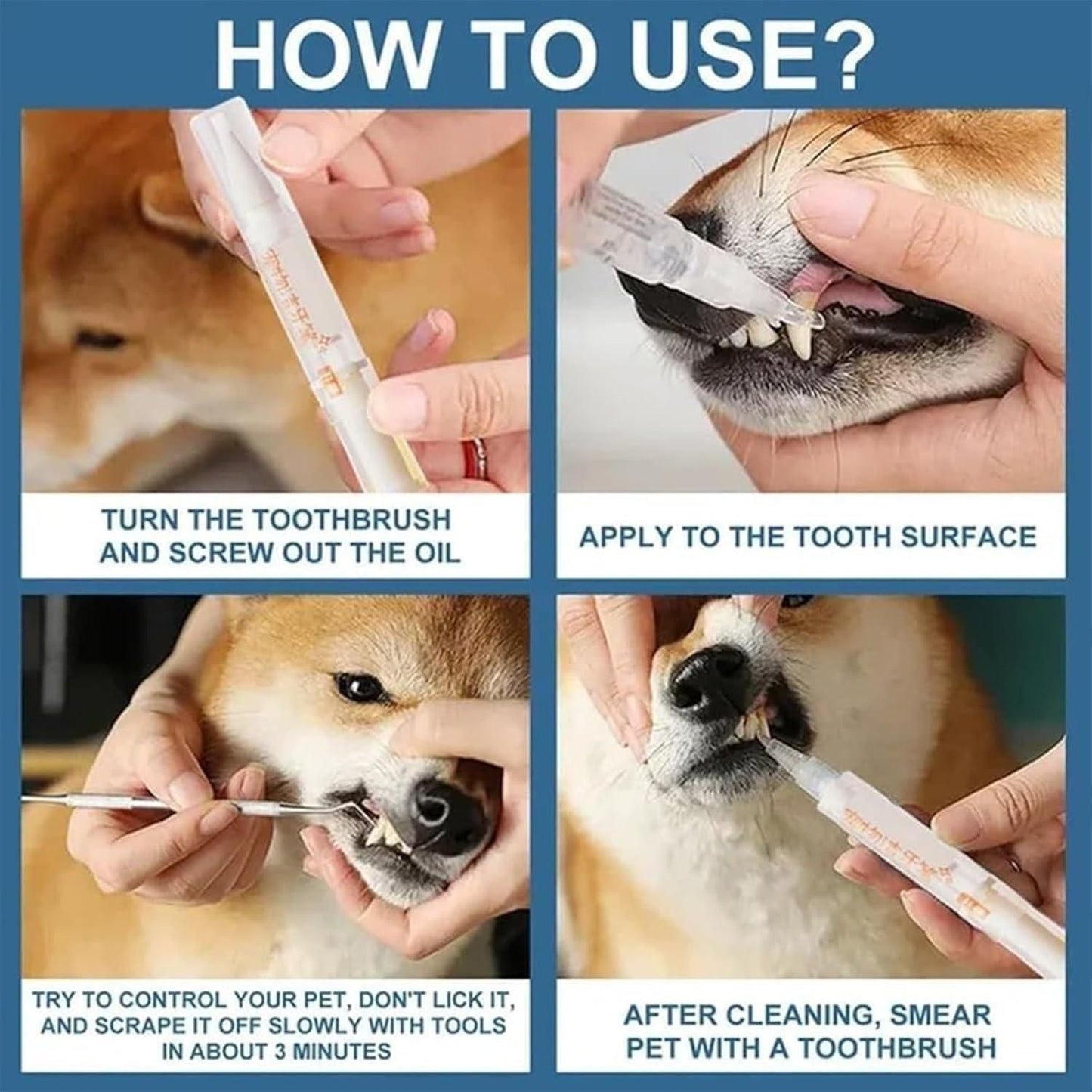 PA04 Dog Pen Toothbrush