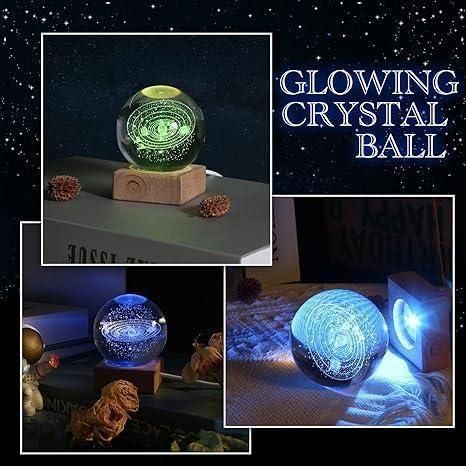 HD06 3D Crystal Lamp Ball (Assorted Designs)
