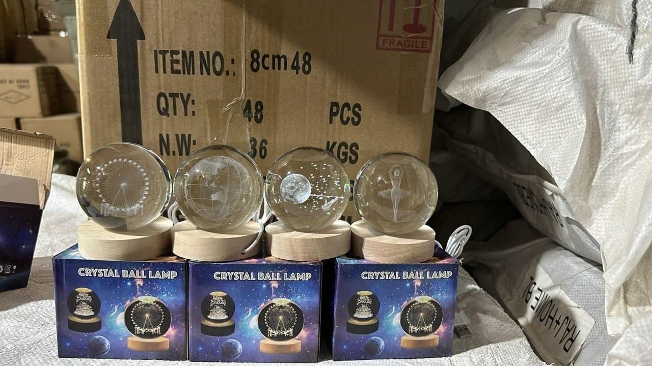HD06 3D Crystal Lamp Ball (Assorted Designs)