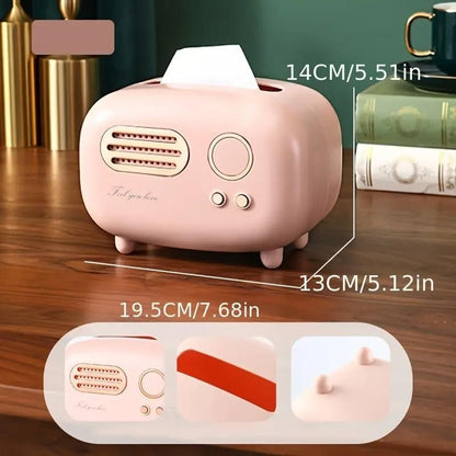 NA03 Vintage Radio Box Tissue Holder
