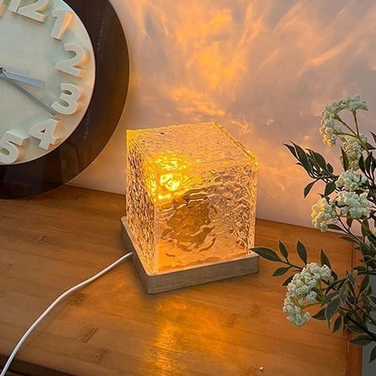HD05 Rotating Water Ripple Night Light Aura Lamp