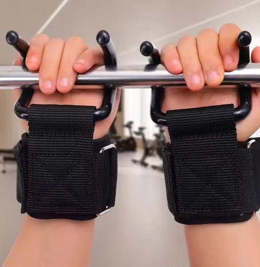 EF05 Weight Lifting Rod Hooks Wrist Support