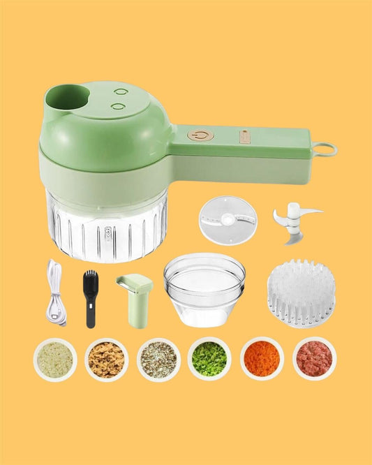 KT07 4-in-1 Portable Electric Vegetable Cutter Set