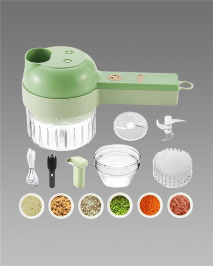 KT07 4-in-1 Portable Electric Vegetable Cutter Set